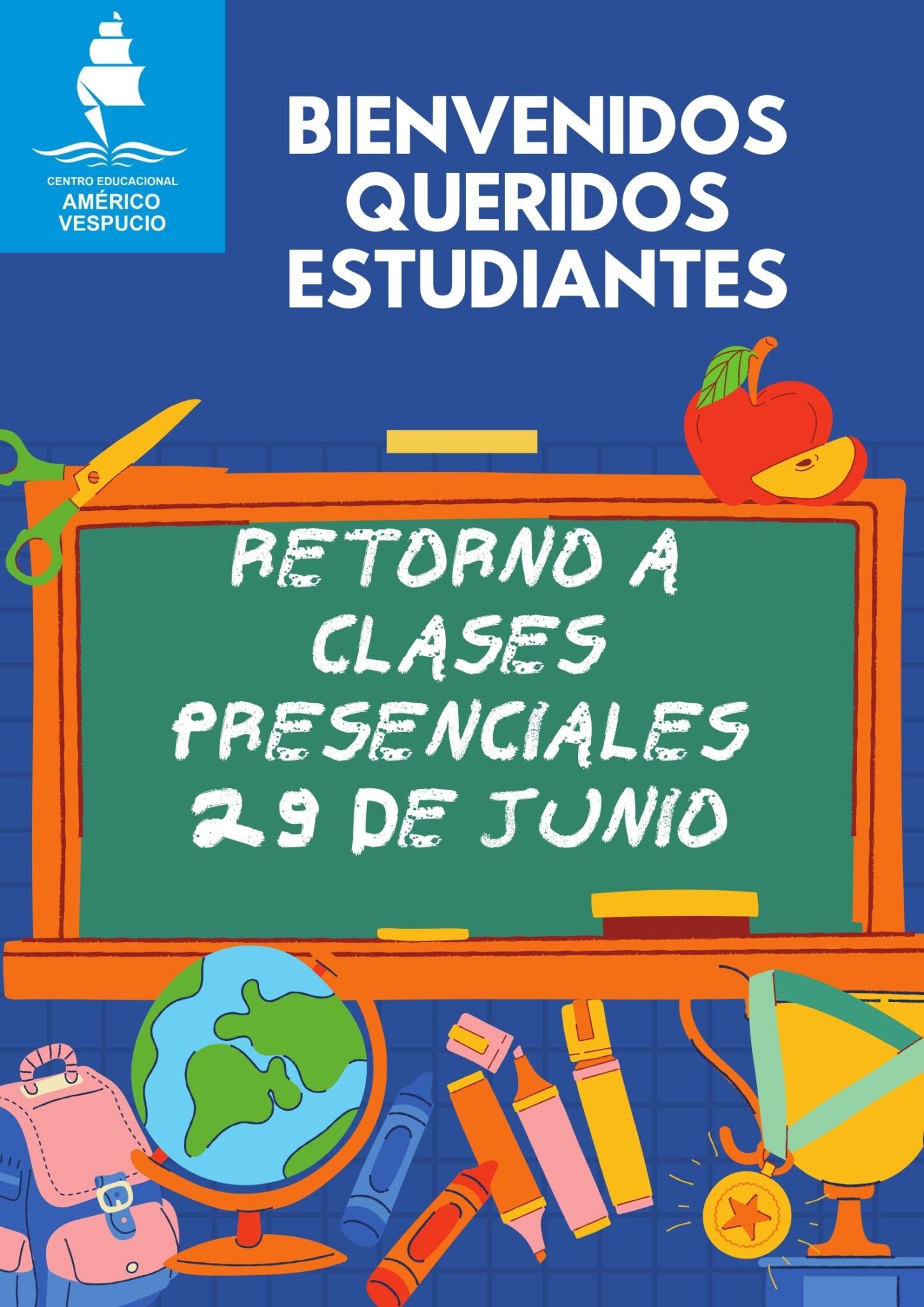 Retorno a clases presenciales 29 de Junio Centro Educacional